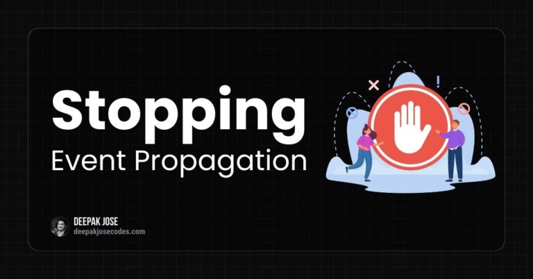 Stopping Event Propagation